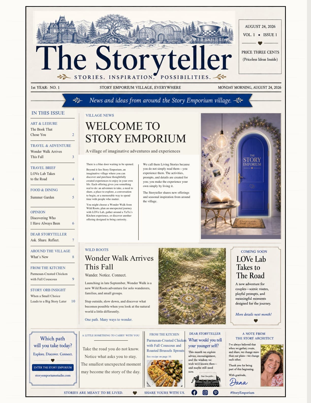 The Storyteller, Volume 1, Issue 1, page 1